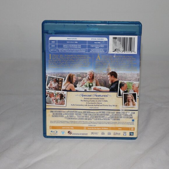 Blue Ray Movie Letters to Juliet With Amanda Seyfried and Vanessa Redgrave - Picture 2 of 3